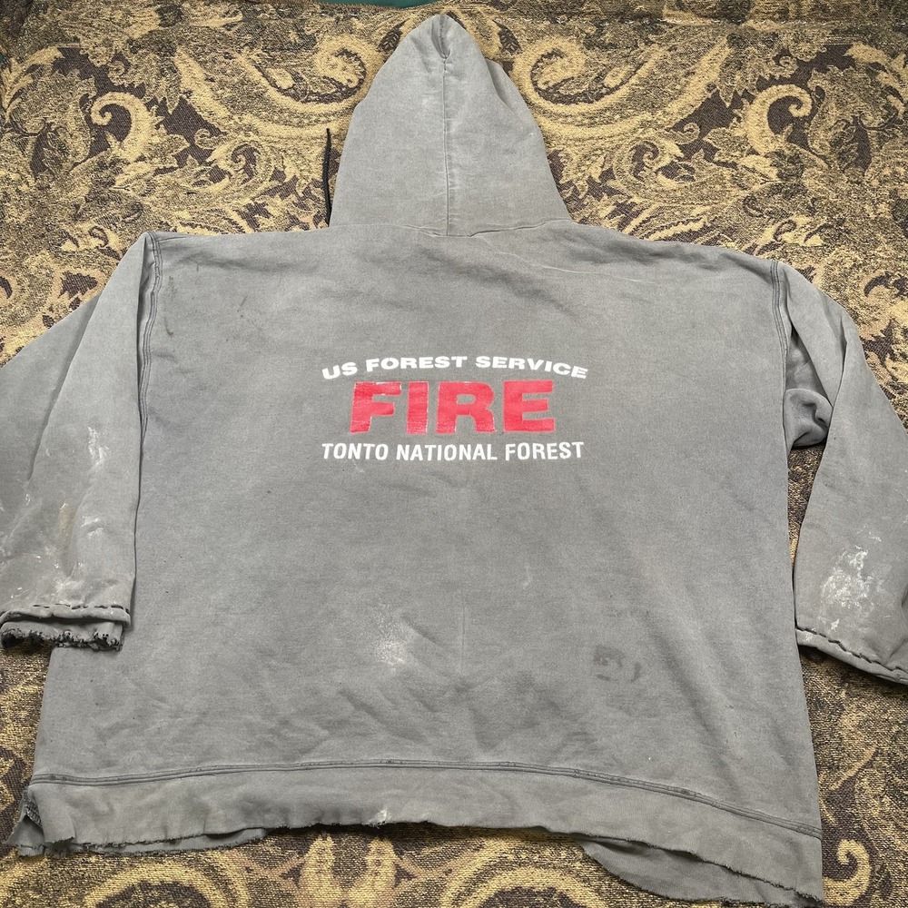 Vtg 90s distressed Pullover Hoodie Mens Size XL Boxy Tonto National Forest